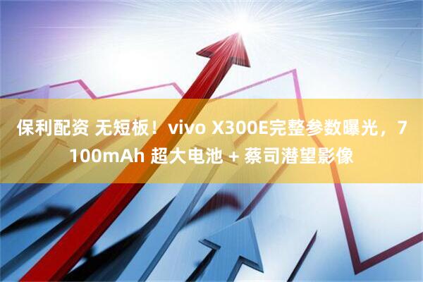 保利配资 无短板！vivo X300E完整参数曝光，7100mAh 超大电池 + 蔡司潜望影像